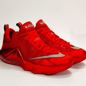 Nike Lebron 12 Low Red All Over